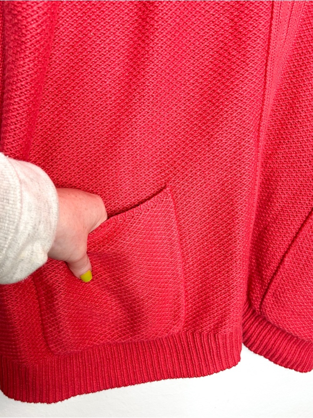 J. Jill Womens Double Zip Front Cotton Blend Knit Cardigan Sweater XL Tall - Picture 4 of 8